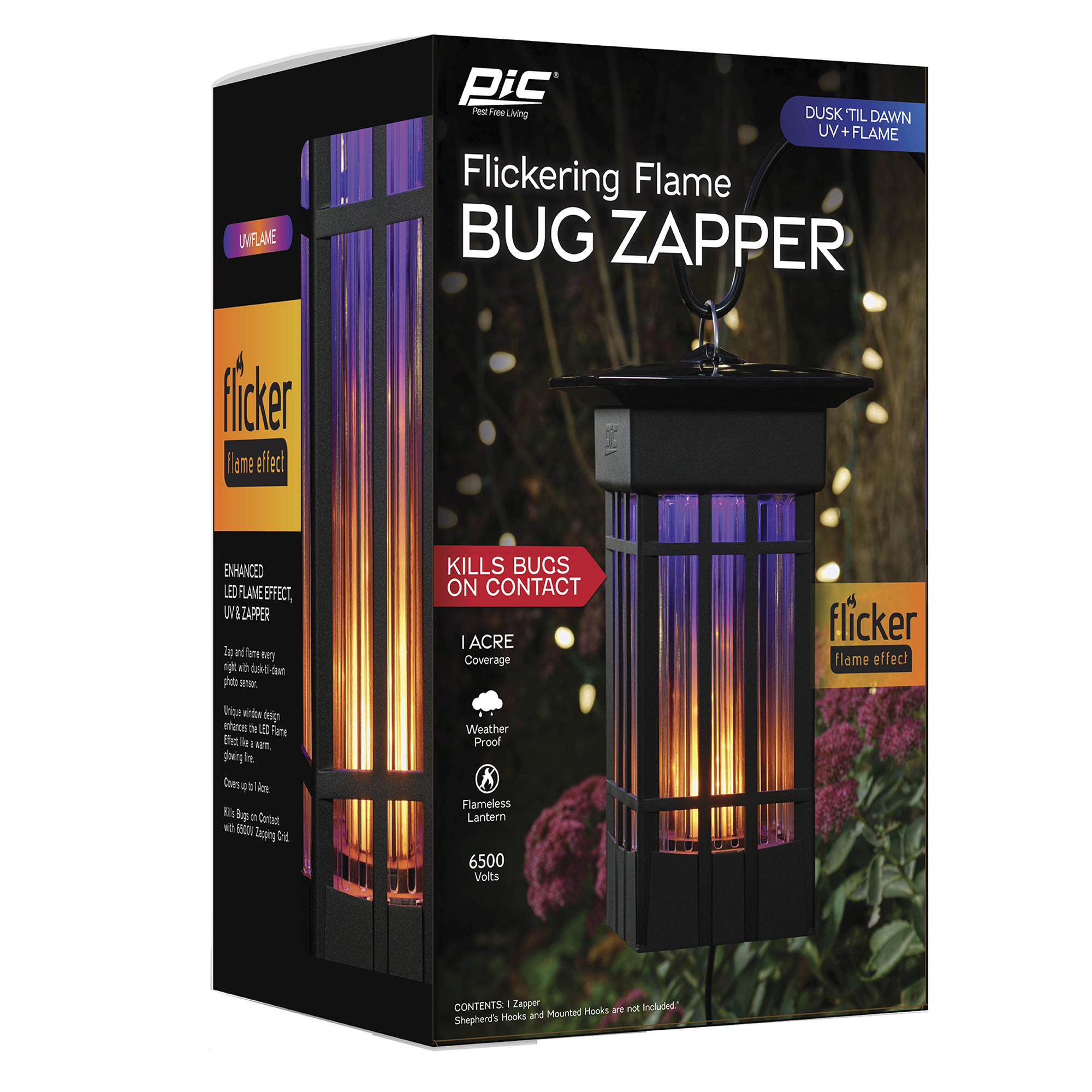 PIC® Flickering Flame Bug Zapper, DECO-LAN